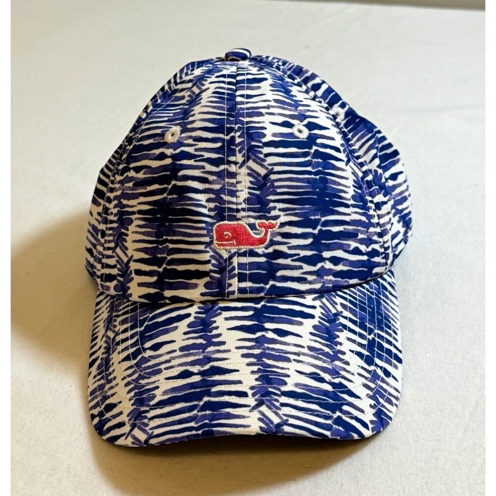 Vineyard Vines Baseball Cap One Size Blue/White/Purple Abstract Adjustable